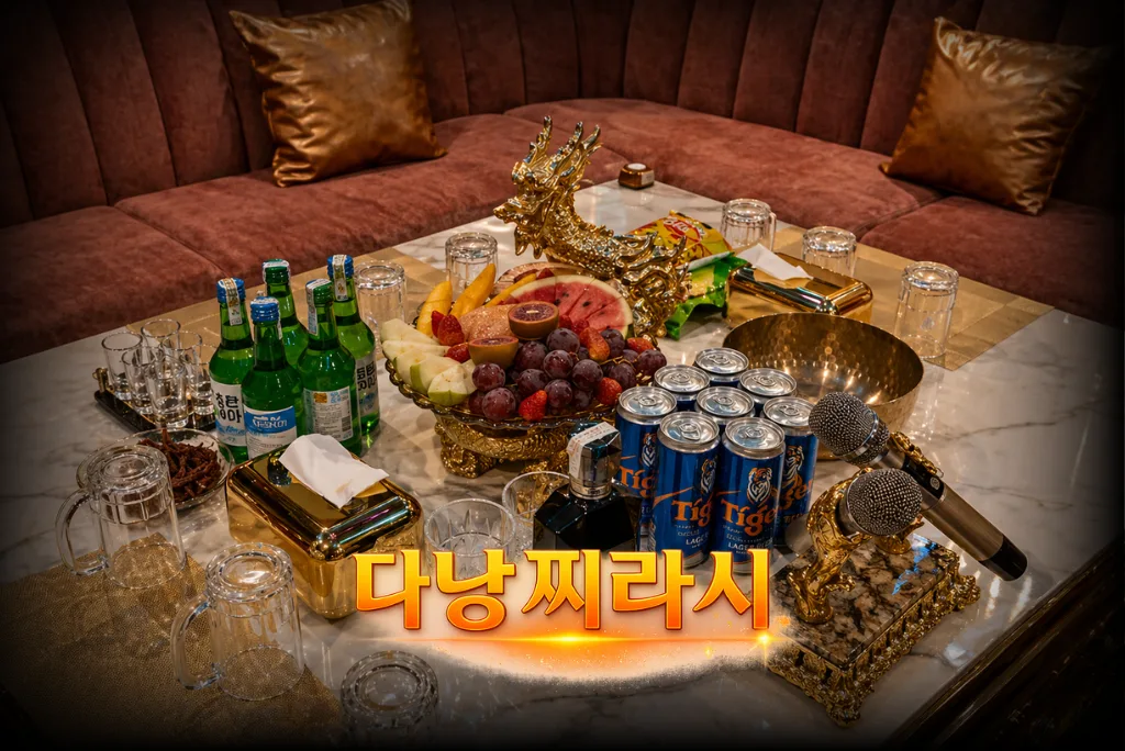 다낭 더 나인 가라오케 술과 안주입니다.